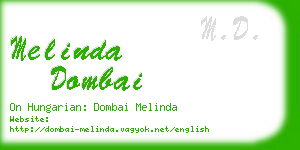 melinda dombai business card